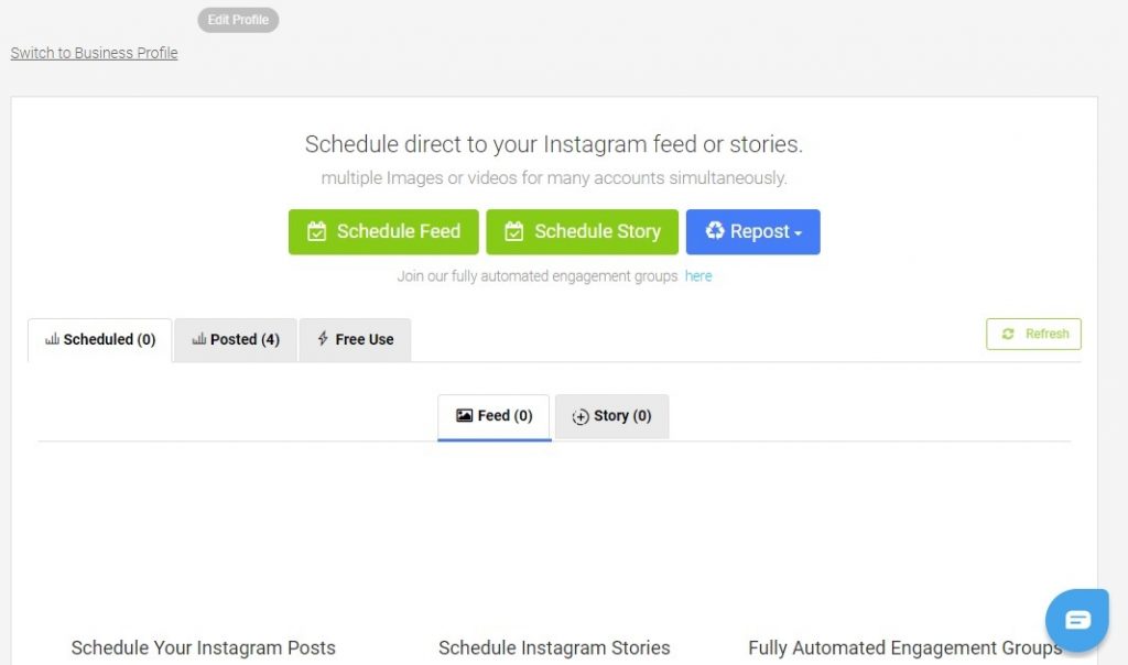 manage your Instagram posts with AiGrow scheduler