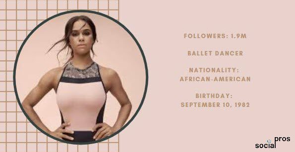 image of Misty Copeland who is an Instagram dancer