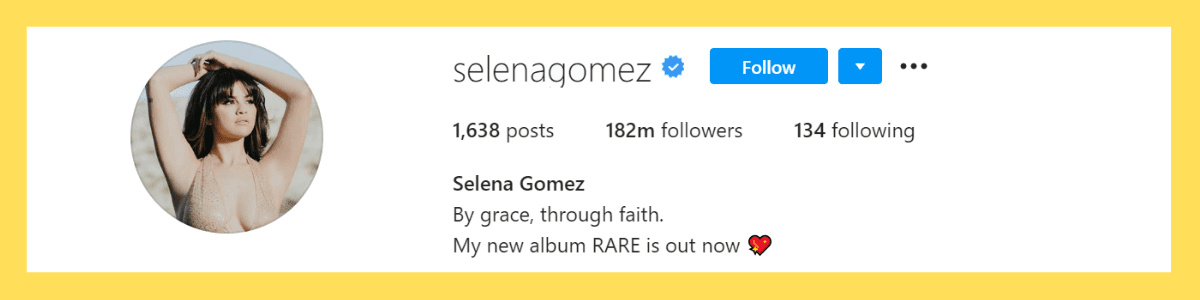 most followed Instagram accounts: Selena Gomez