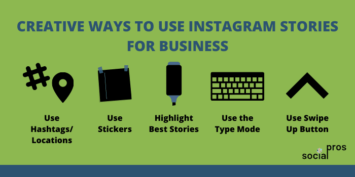 Creative Ways to Use Instagram Stories for Business Infographic