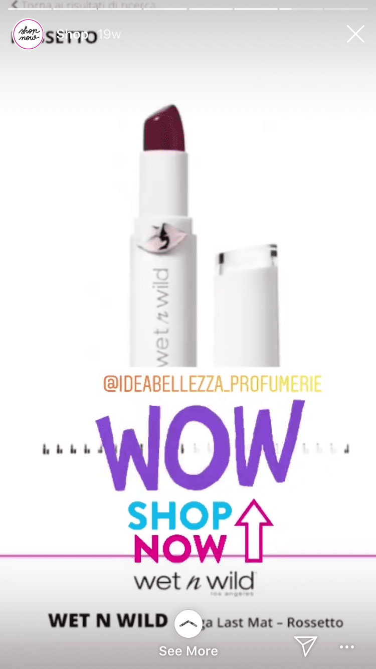 Swipe Up Feature by Wetnwilditalia