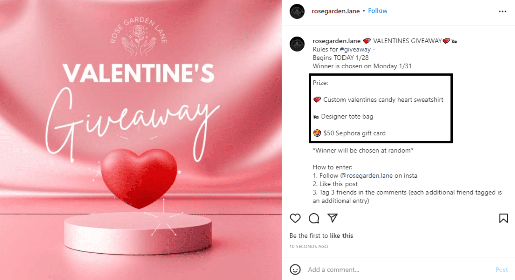 Instagram contest rules