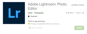 Adobe lightroom