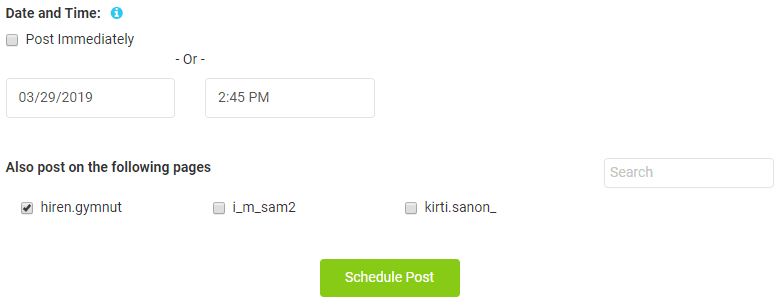 schedule Instagram stories date and time