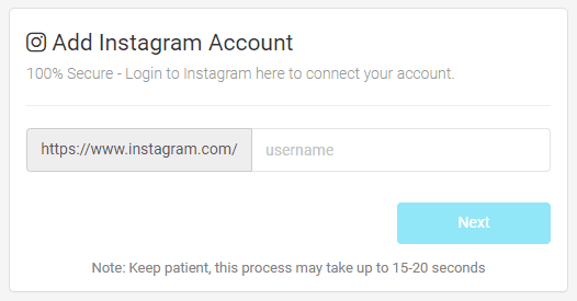add Instagram account to AiSchedul