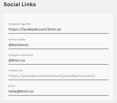 linktree social links