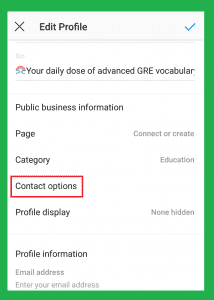 How to Add contact Button on Instagram