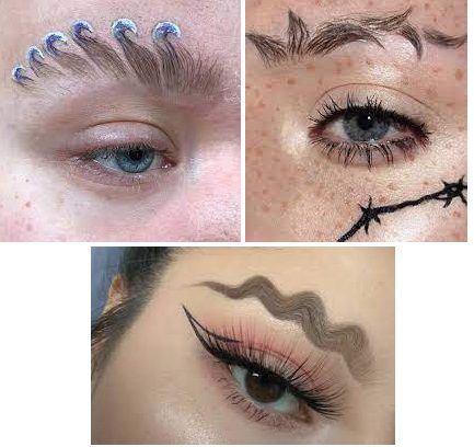 25 Weird Trends on Instagram : wave brows