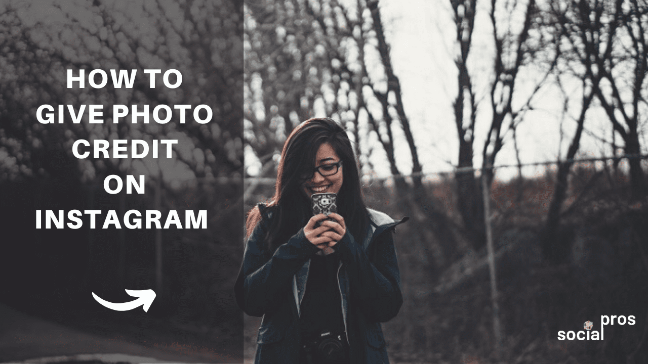 how to give photo credit on Instagram article