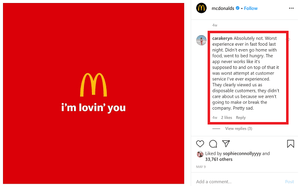 mc donalds ugc reviews