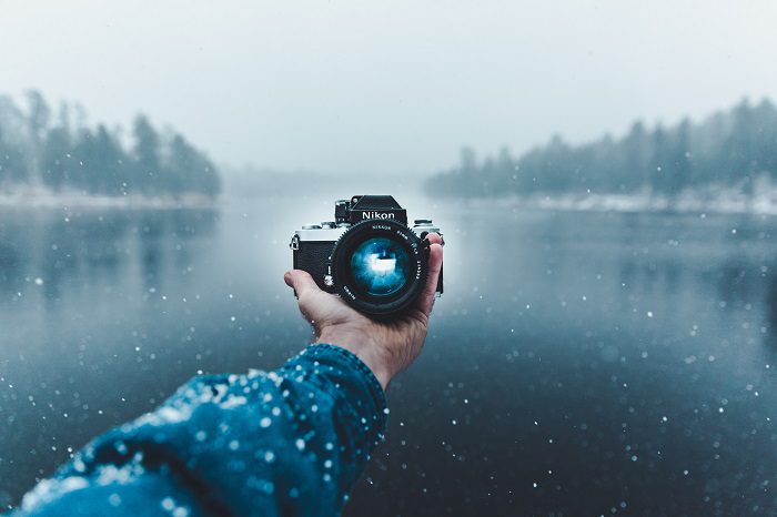 high quality photo with Nikon on a lake