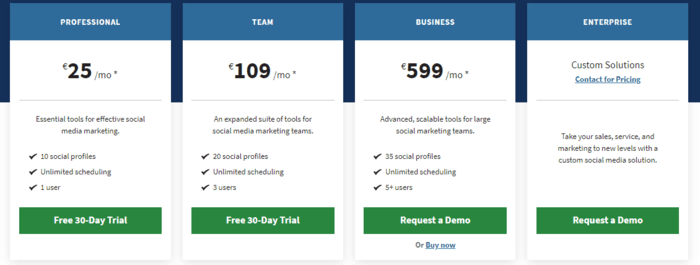 Hootsuite Pricing