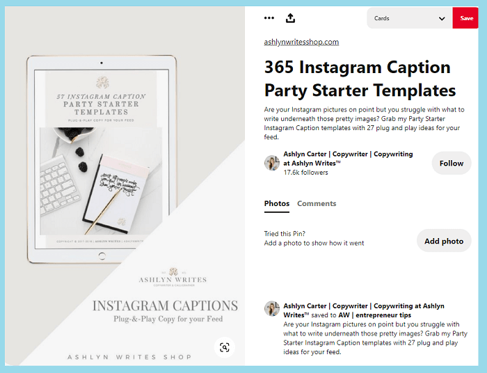 Instagram marketing packages availanle on pinterest