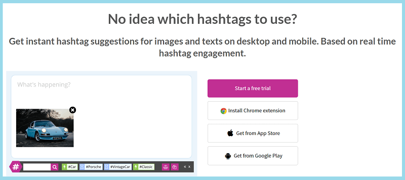 RiteTag as an Instgaram marketing package