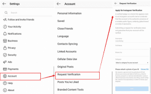 Request Verified Account