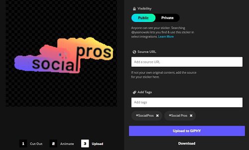 Upload Custom Stickers on Giphy