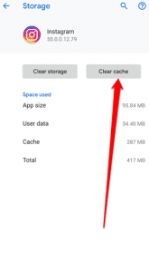 Clear Instagram Cache