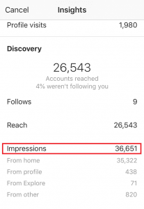 Instagram Impression