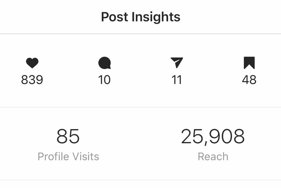 Instagram insight doesn't indicates views as a factor of growth