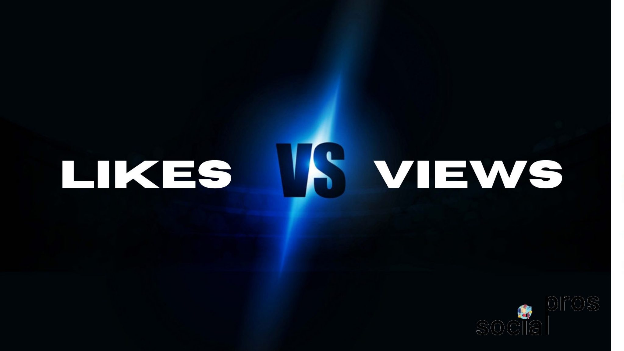 Photo includes Likes vs. Views text
