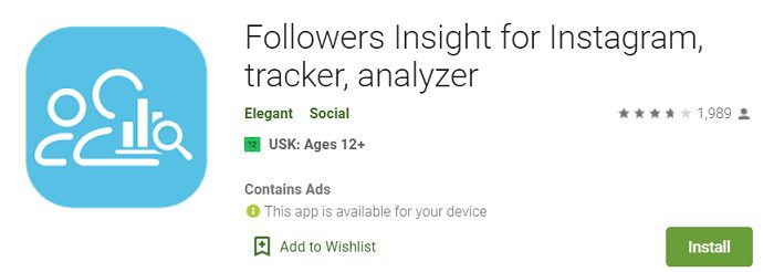 Followers Insight for Instagram, tracker, analyzer