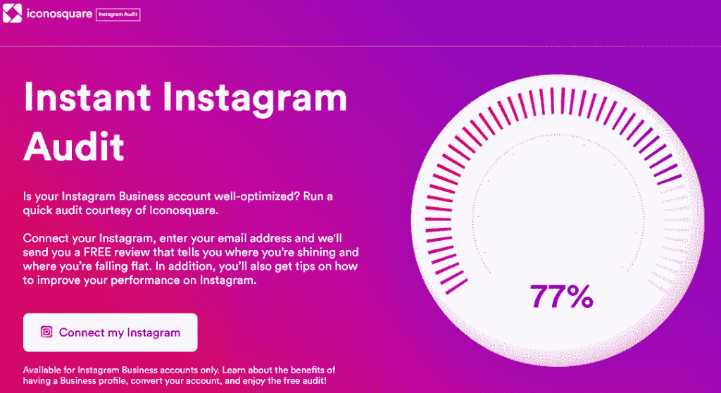 Iconosquare- Instagram Instagram audit