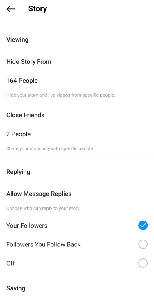 how to hide your Instagram story from your followers