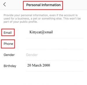 Don't Add Your Email and Phone Number 