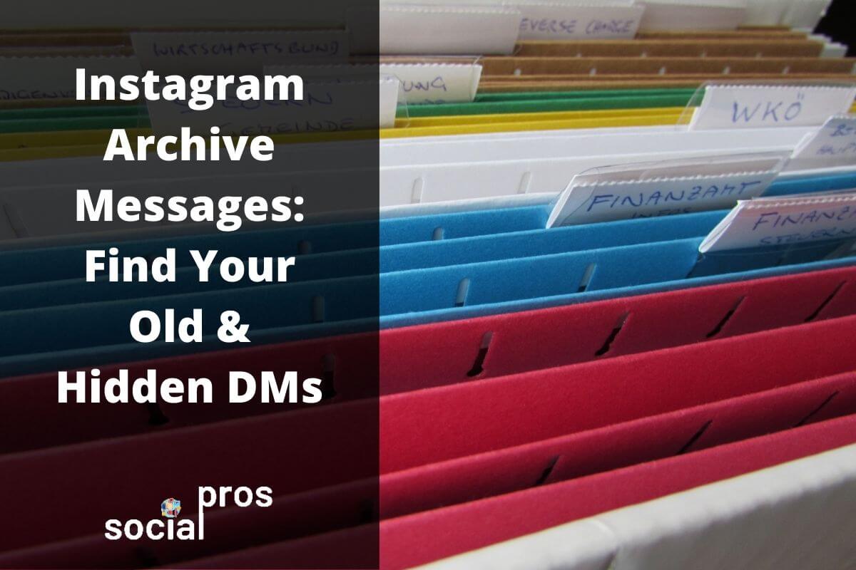 Direct how instagram messages unhide to Having second