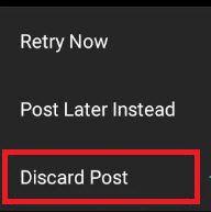 “Discard Post”