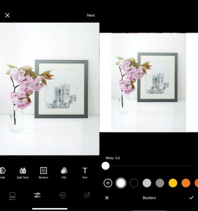 How to get white borders on your Instagram photos for that