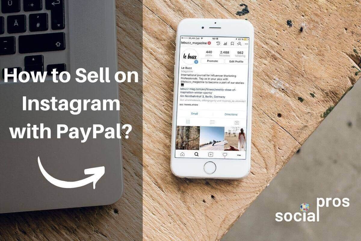how to sell on Instagram with PayPal