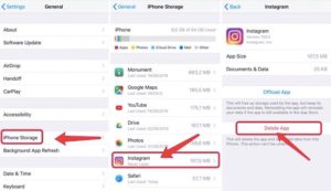 clear instagram cache on iphone