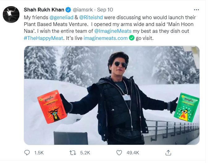 most followed person on twitter: Shah Rukh Khan