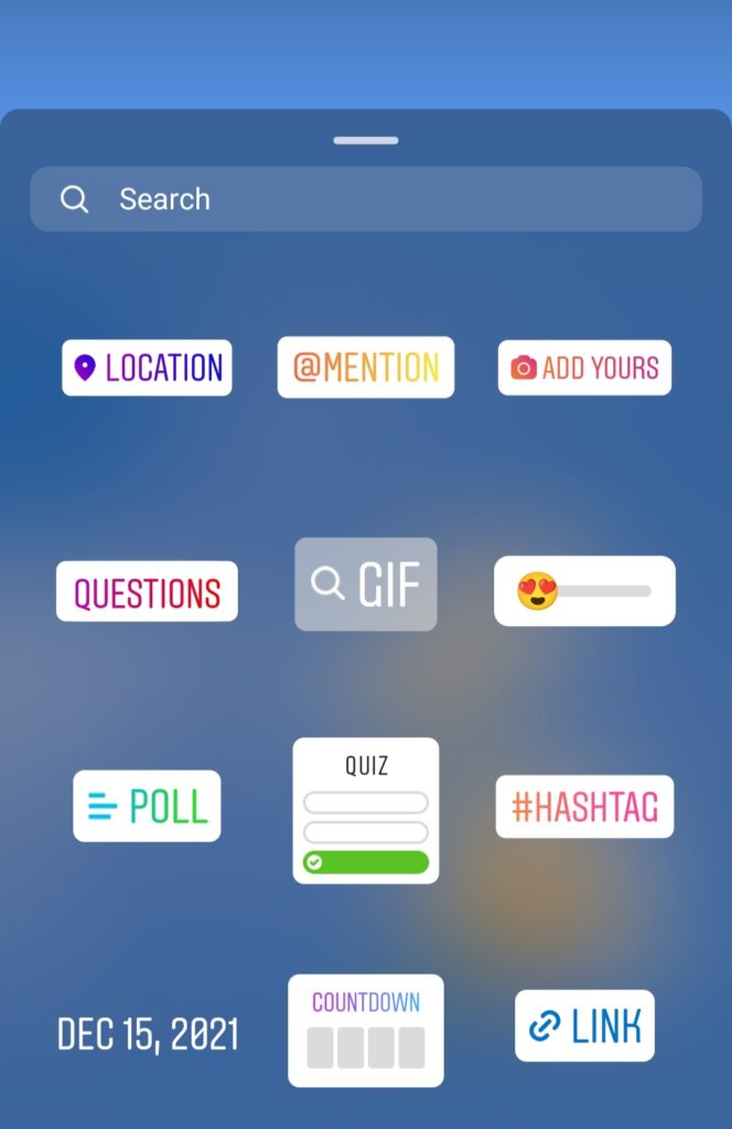 instagram stories link sticker