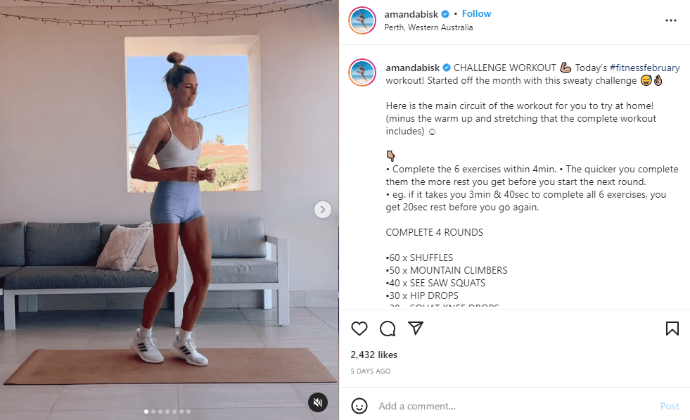 Instagram fitness models
