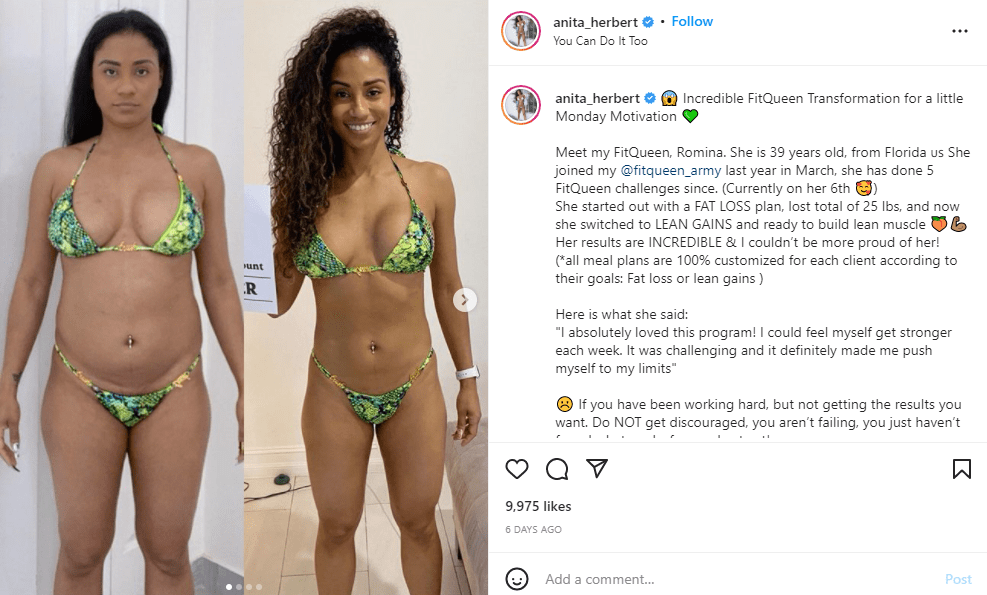 Instagram fitness models
