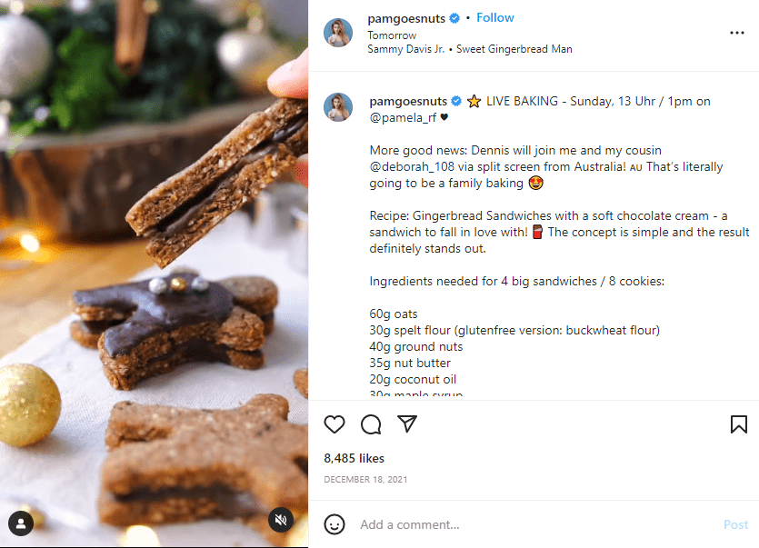 Pamela Rf Food account