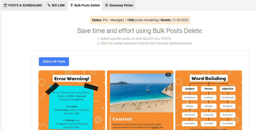 Bulk delete with Aischedul