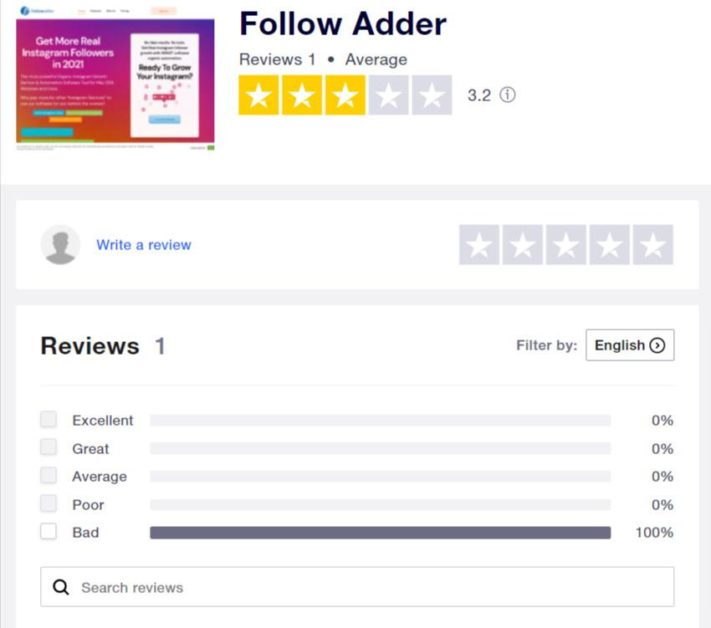 Followadder Reviews