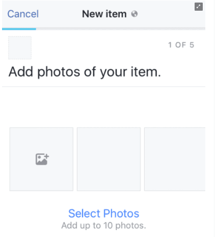 How to Add Item Photos to the Facebook Marketplace