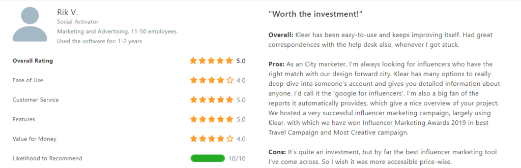 Klear Review 