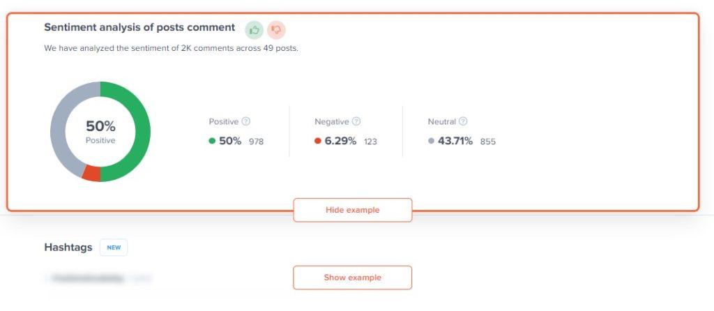 posts comment analysis