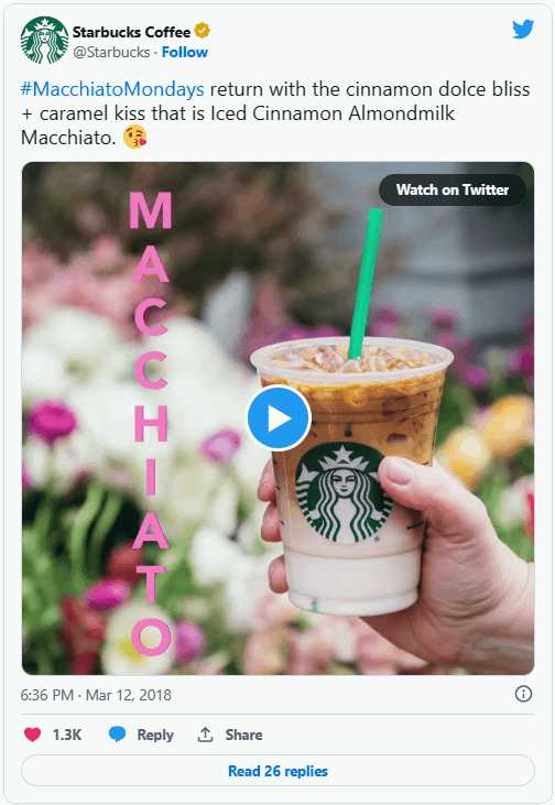 Starbucks Twitter Content Marketing 