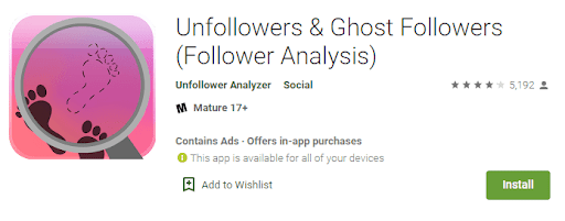 Followers App for Instagram: Unfollowers & Ghost Followers (Follower Analysis)