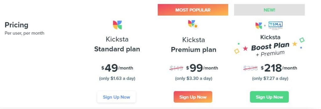 Kicksta Pricing