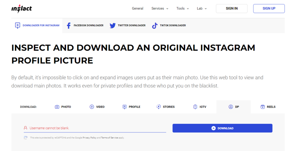 Instagram Profile Picture Viewer and Downloader