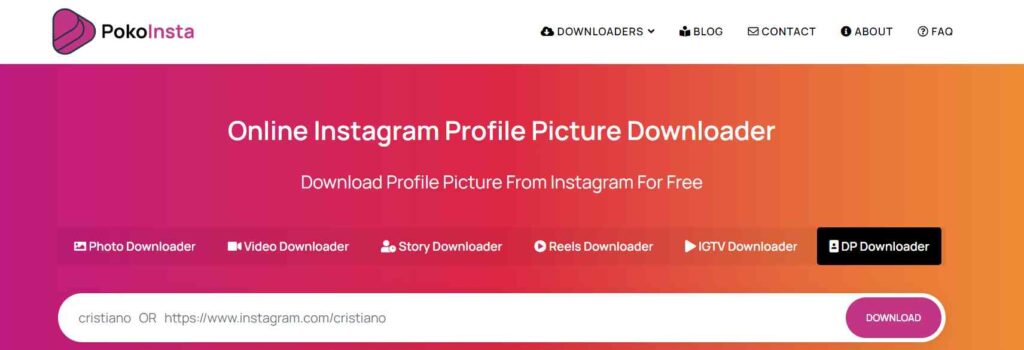 Instagram Profile Picture Viewer and Downloader
