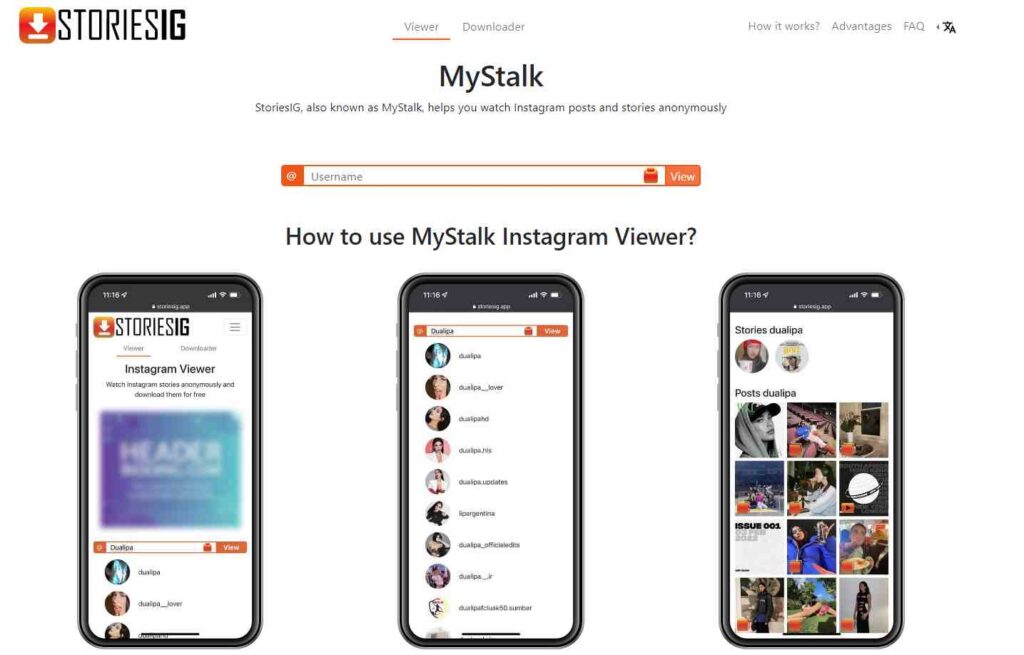 Mystalk: Anonymous IG Viewer