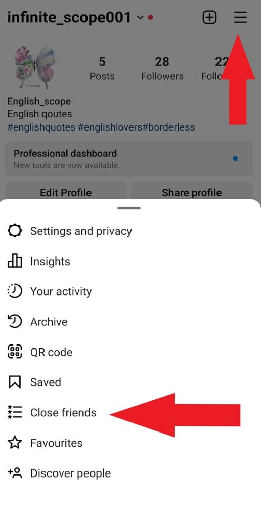 how to make a close friends list on Instagram